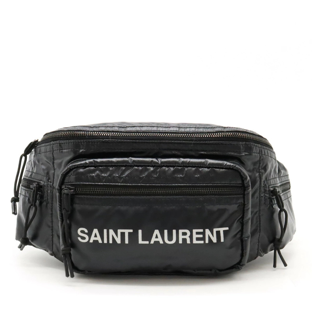 SAINT LAURENT PARIS YSL Yves NUXX Waist Bag Body Black